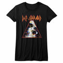 Def Leppard-Nobghyst-Black Ladies S/S T-Shirt - Black