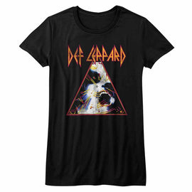 Def Leppard-Nobghyst-Black Ladies S/S T-Shirt - Black