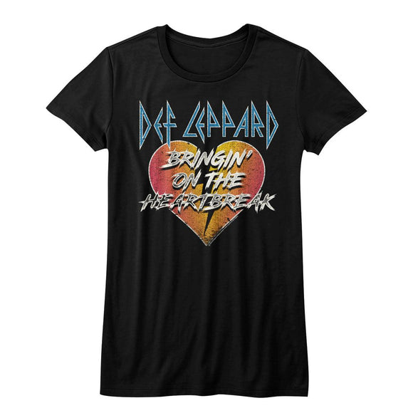 Def Leppard-Bringin-Black Ladies S/S T-Shirt - Black