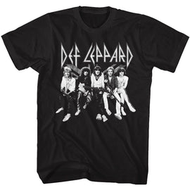 Def Leppard-Deflep-Black Adult S/S T-Shirt - Black