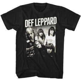 Def Leppard-Defleppard-Black Adult S/S T-Shirt - Black