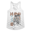 Def Leppard-Deflep83-White Ladies Slimfit Racerback-S - White