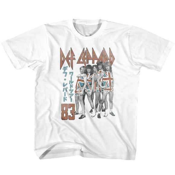 Def Leppard-Deflep83-White Toddler S/S T-Shirt-3T - White