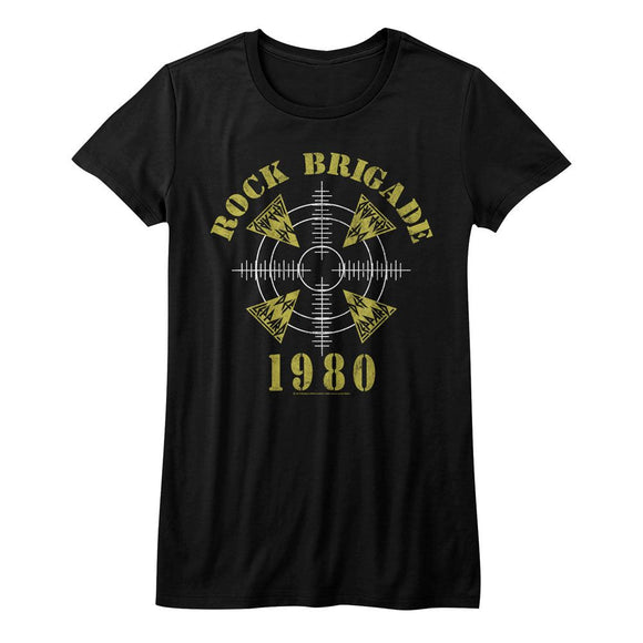 Def Leppard-Rock Brigade-Black Ladies S/S T-Shirt - Black