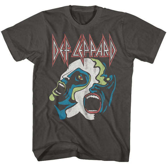 Def Leppard-Hysteria-Smoke Adult S/S T-Shirt - Smoke