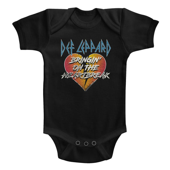 Def Leppard-Bringin-Black Infant S/S Bodysuit-24M - Black