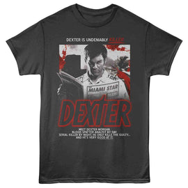 Dexter-Dexter A Killer Series-Smoke Adult S/S T-Shirt - Smoke