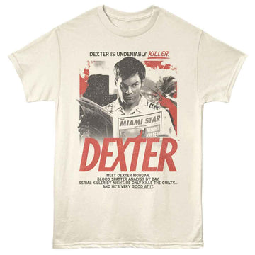 Dexter-Dexter A Killer Series Alt Version-Natural Adult S/S T-Shirt - Natural