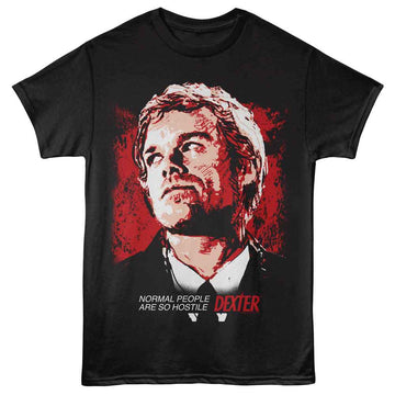 Dexter-Dexter Normal People-Black Adult S/S T-Shirt - Black