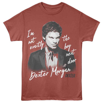 Dexter-Dexter Not Exactly-Terracotta Adult S/S T-Shirt - Terracotta