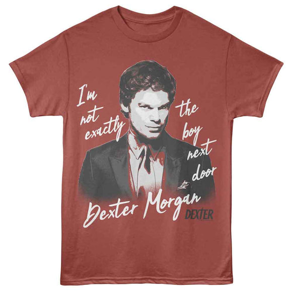 Dexter-Dexter Not Exactly-Terracotta Adult S/S T-Shirt - Terracotta
