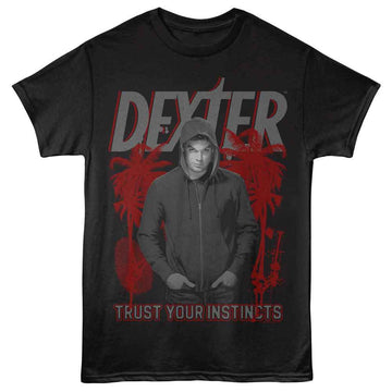 Dexter-Dexter Instincts-Black Adult S/S T-Shirt - Black