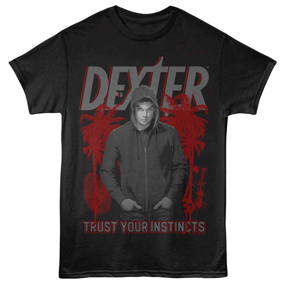 Dexter-Dexter Instincts-Black Adult S/S T-Shirt - Black