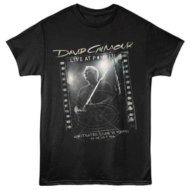 David Gilmour-David Gilmour Lap-Black Adult S/S T-Shirt - Black