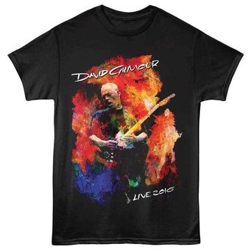 David Gilmour-David Gilmour Live 2016-Black Adult S/S T-Shirt - Black