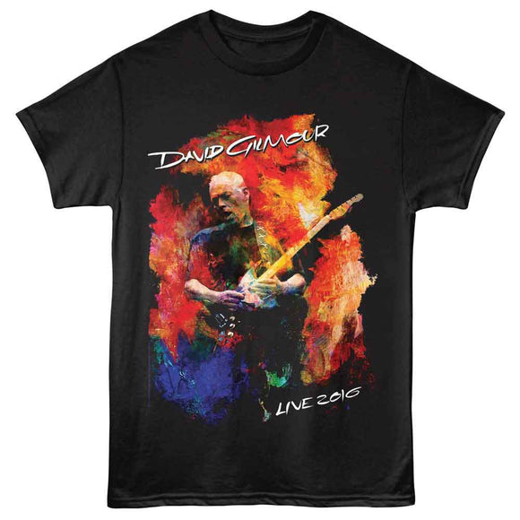 David Gilmour-David Gilmour Live 2016-Black Adult S/S T-Shirt - Black