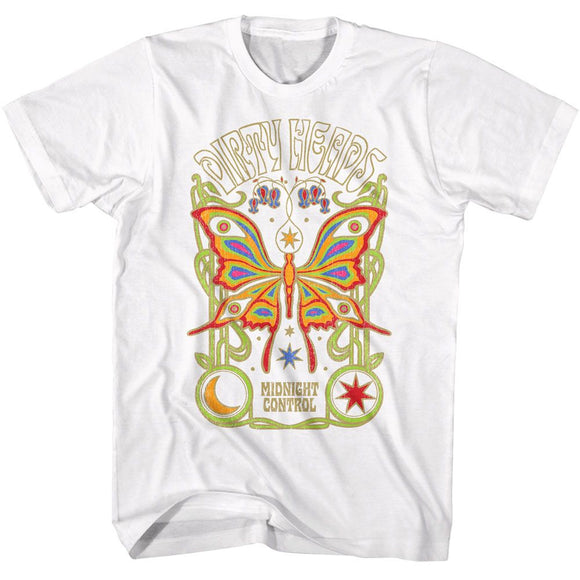 Dirty Heads-Dirty Heads Butterfly-White Adult S/S T-Shirt - White