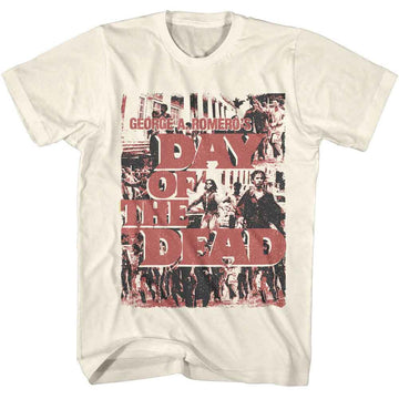 Day Of The Dead-Dotd Zombies-Natural Adult S/S T-Shirt - Natural
