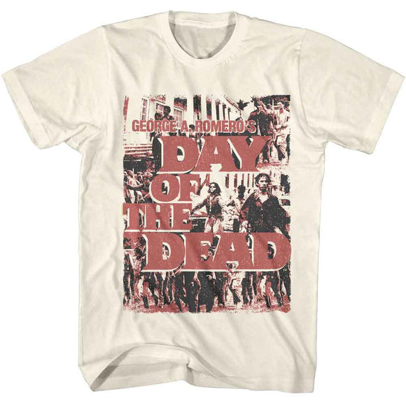 Day Of The Dead-Dotd Zombies-Natural Adult S/S T-Shirt - Natural