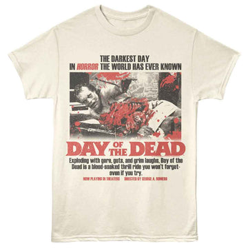 Day Of The Dead-Dotd Cut Open Guy-Natural Adult S/S T-Shirt - Natural