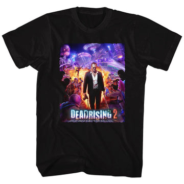 Dead Rising-Purple Action-Black Adult S/S T-Shirt - Black