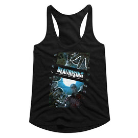 Dead Rising-Zombiefilm-Black Ladies Slimfit Racerback-S - Black