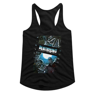 Dead Rising-Zombiefilm-Black Ladies Slimfit Racerback-S - Black