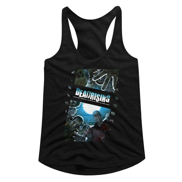 Dead Rising-Zombiefilm-Black Ladies Slimfit Racerback-S - Black