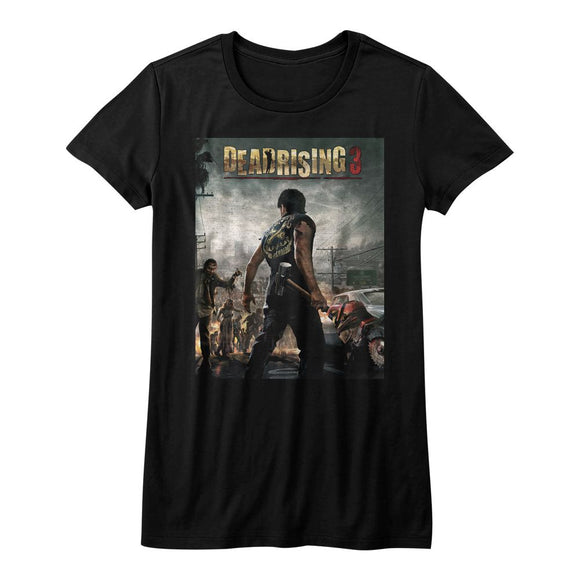 Dead Rising-Deadrising3-Black Ladies S/S T-Shirt - Black