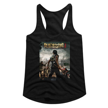 Dead Rising-Deadrising3-Black Ladies Slimfit Racerback-S - Black