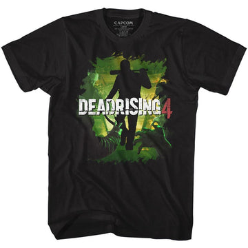 Dead Rising-Dead 4-Black Adult S/S T-Shirt - Black