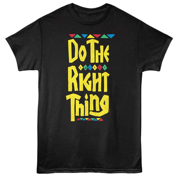 Do The Right Thing Tall Logo Black Adult T-Shirt