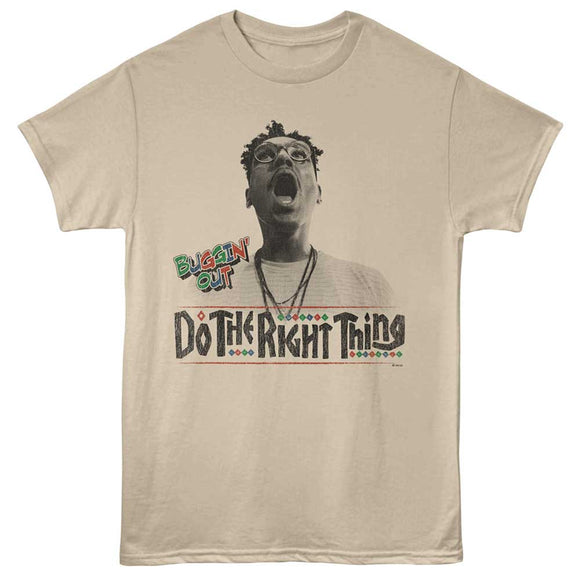 Do The Right Thing Buggin Out Sand Adult T-Shirt