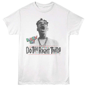 Do The Right Thing Buggin Out White Adult T-Shirt