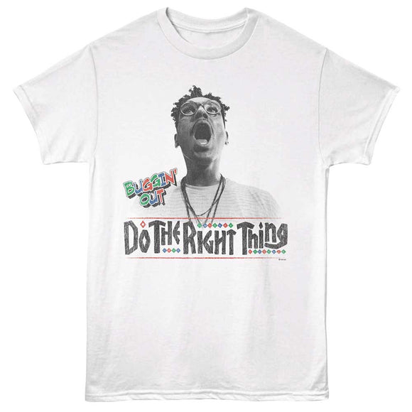 Do The Right Thing Buggin Out White Adult T-Shirt
