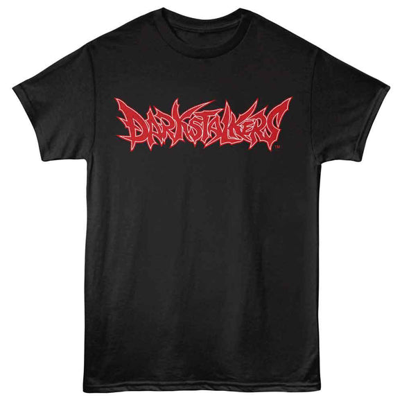 Darkstalkers-Darkstalkers Logo-Black Adult S/S T-Shirt - Black