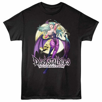 Darkstalkers Morrigan Reach Black Adult T-Shirt