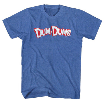 Dum Dums-Logo-Royal Heather Adult S/S T-Shirt - Royal Heather