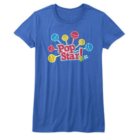 Dum Dums-Pop Star-Royal Ladies S/S T-Shirt - Royal