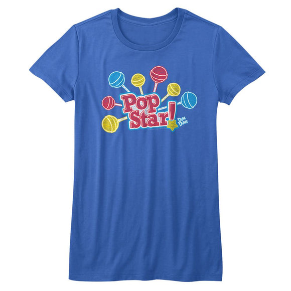 Dum Dums-Pop Star-Royal Ladies S/S T-Shirt - Royal