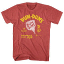 Dum Dums-Worlds Best Pop-Red Heather Adult S/S T-Shirt - Red Heather