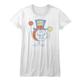 Dum Dums-Dum Dums Dum Dum Pops-White Ladies S/S T-Shirt - White