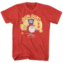 Dum Dums-Drum Man Ad-Red Heather Adult S/S T-Shirt - Red Heather
