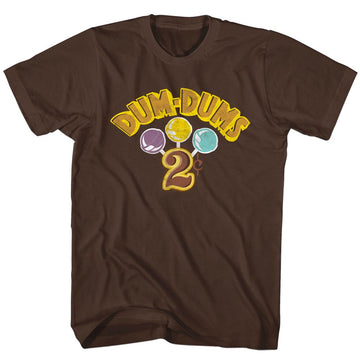 Dum Dums-Dumdum2C-Dark Chocolate Adult S/S T-Shirt - Dark Chocolate