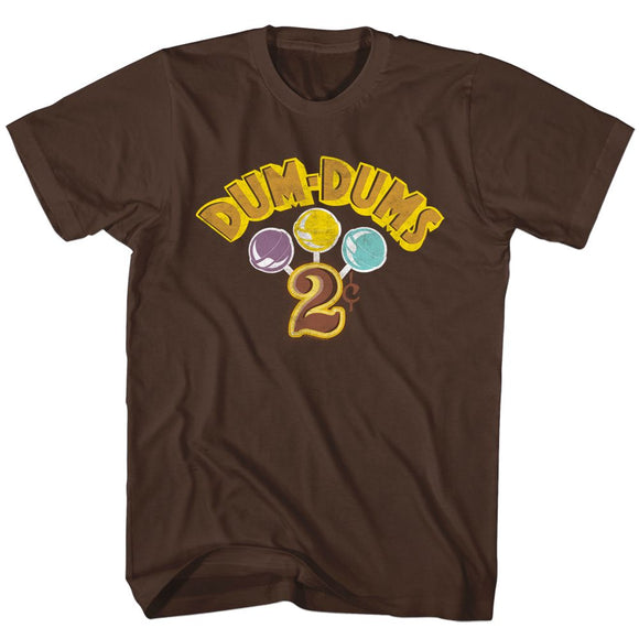 Dum Dums-Dumdum2C-Dark Chocolate Adult S/S T-Shirt - Dark Chocolate