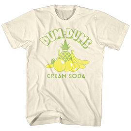 Dum Dums-Creamsoda-Natural Adult S/S T-Shirt - Natural