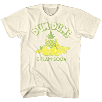 Dum Dums-Creamsoda-Natural Adult S/S T-Shirt - Natural