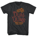 Dum Dums-Root Beer-Black Heather Adult S/S T-Shirt - Black Heather