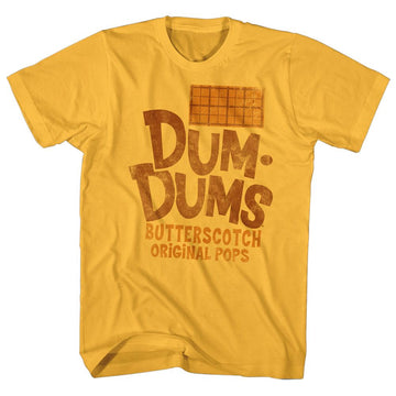 Dum Dums-Butterscotch-Ginger Adult S/S T-Shirt - Ginger
