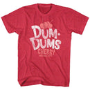 Dum Dums-Cherry-Red Heather Adult S/S T-Shirt - Red Heather